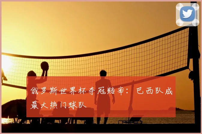 俄罗斯世界杯夺冠赔率：巴西队成最大热门球队
